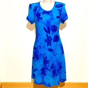 🦋EUC - VIBRANT & LOVELY! Jeffrey & Dara - Shades of Blue dress - Size 6 ☀️✨☀️